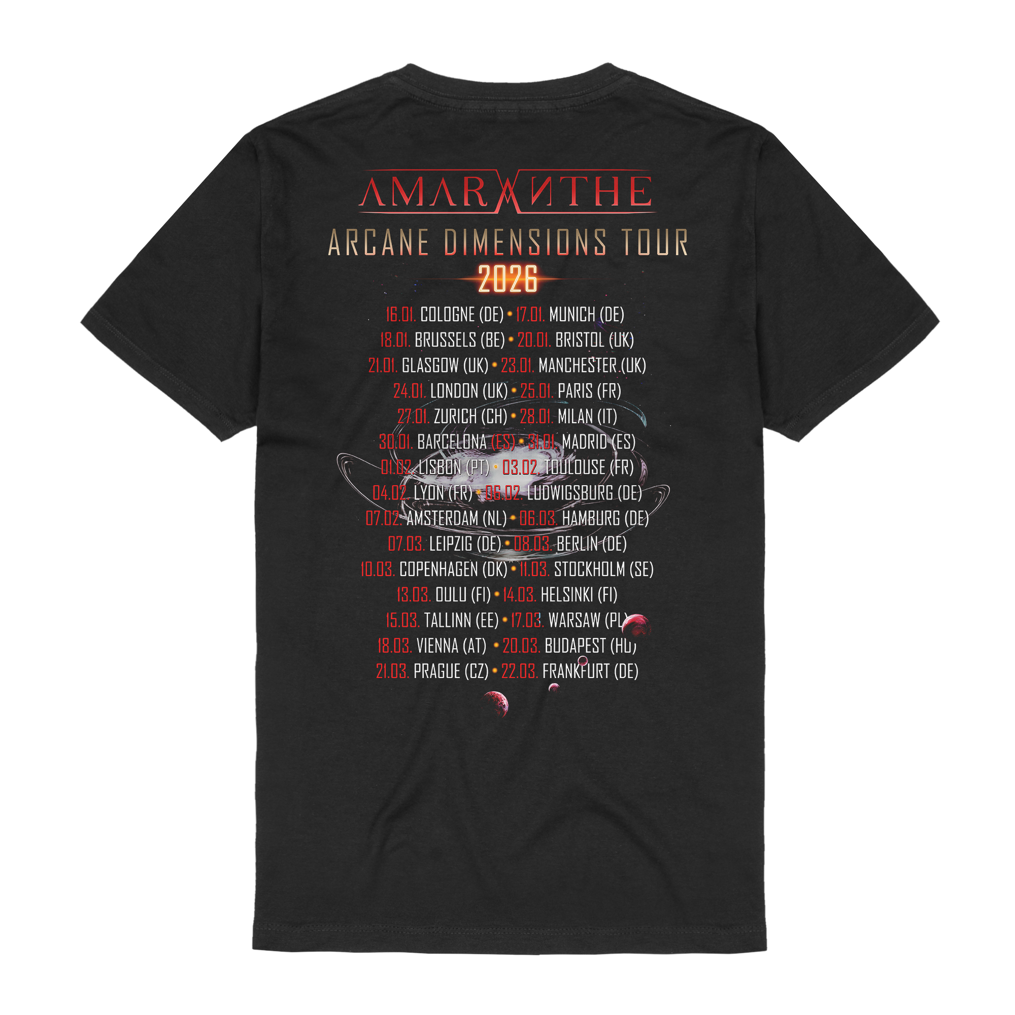 Amaranthe Arcane Dimensions Tour 2026 T-Shirts 432005
