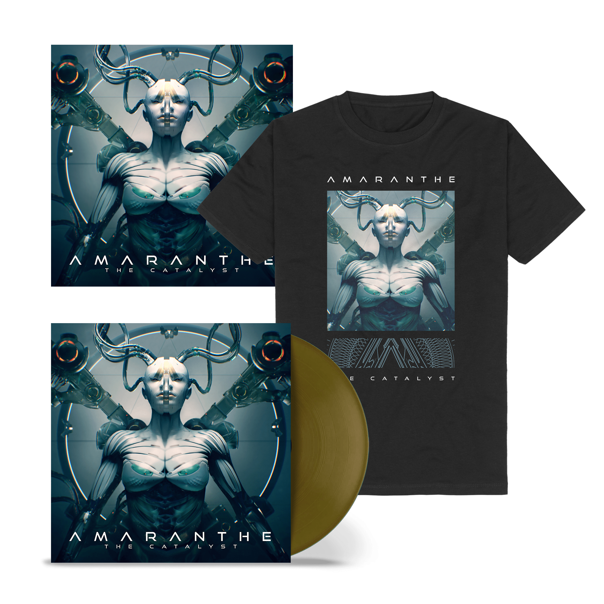 Amaranthe The Catalyst Exklusive Ltd Gold Vinyl (180g) + Signierte Art Card + Shirt 315681