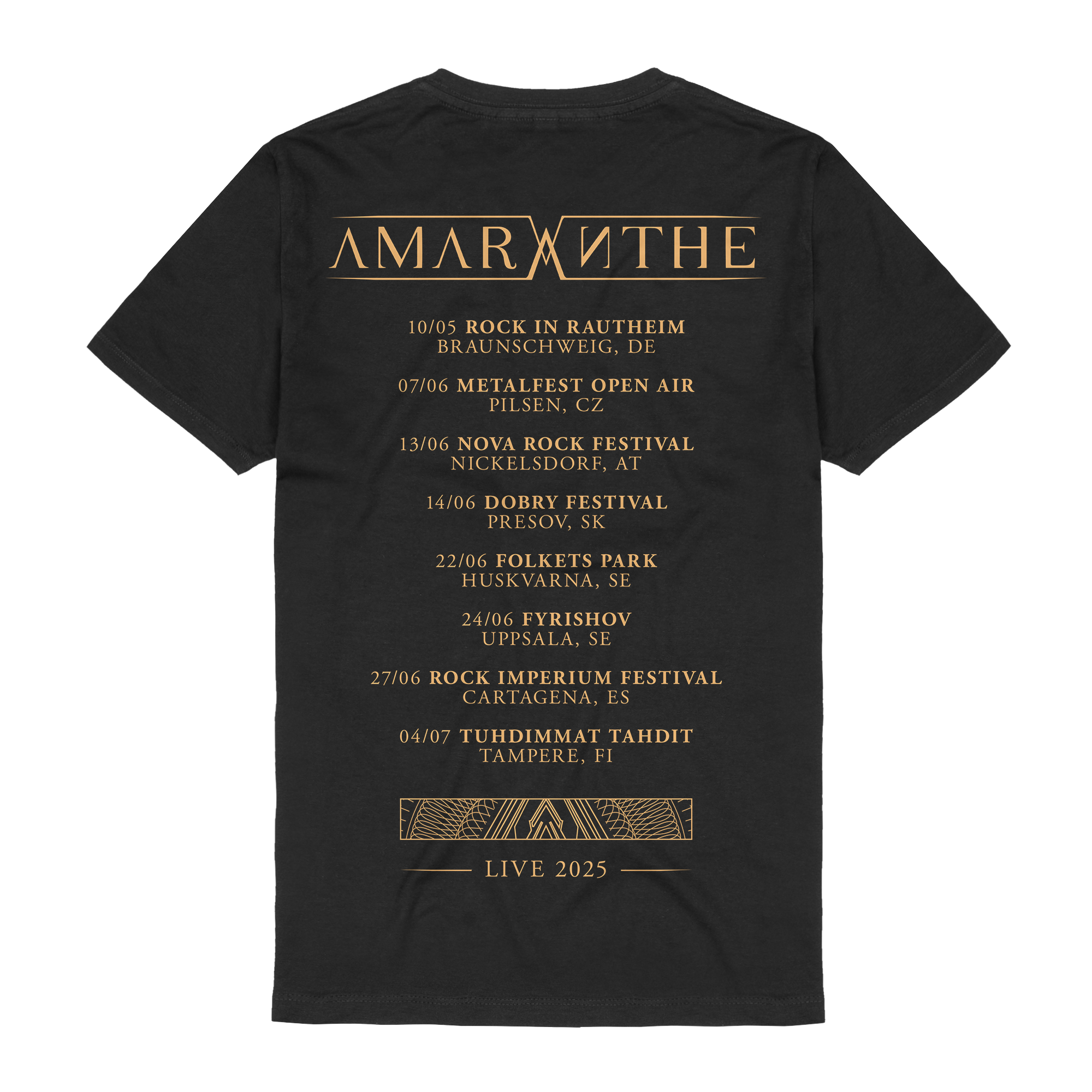 Amaranthe Tour-Shirt Live 2025 T-Shirts 403940